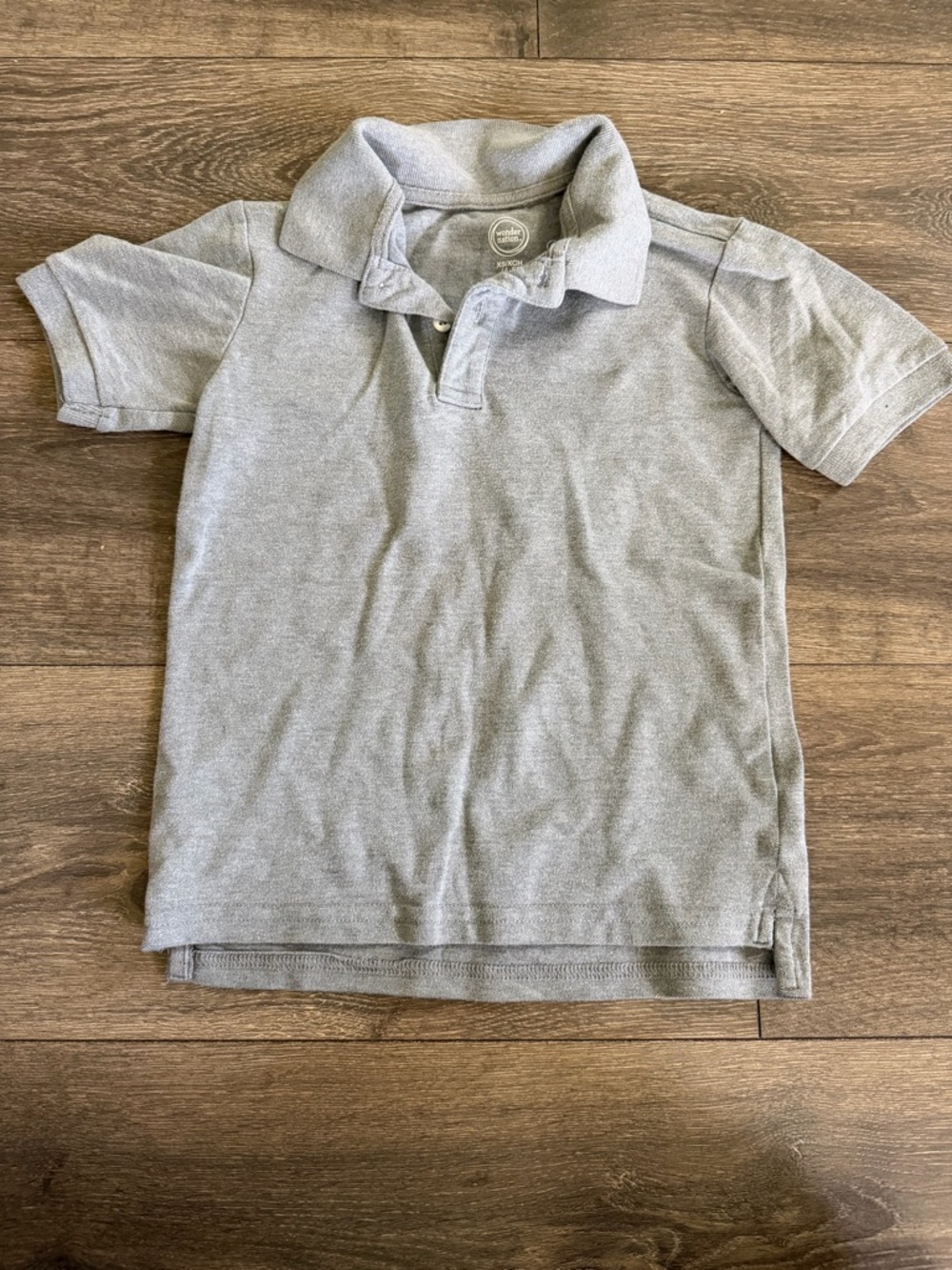 Sz XS/4-5 Kids Gray Polo Shirt